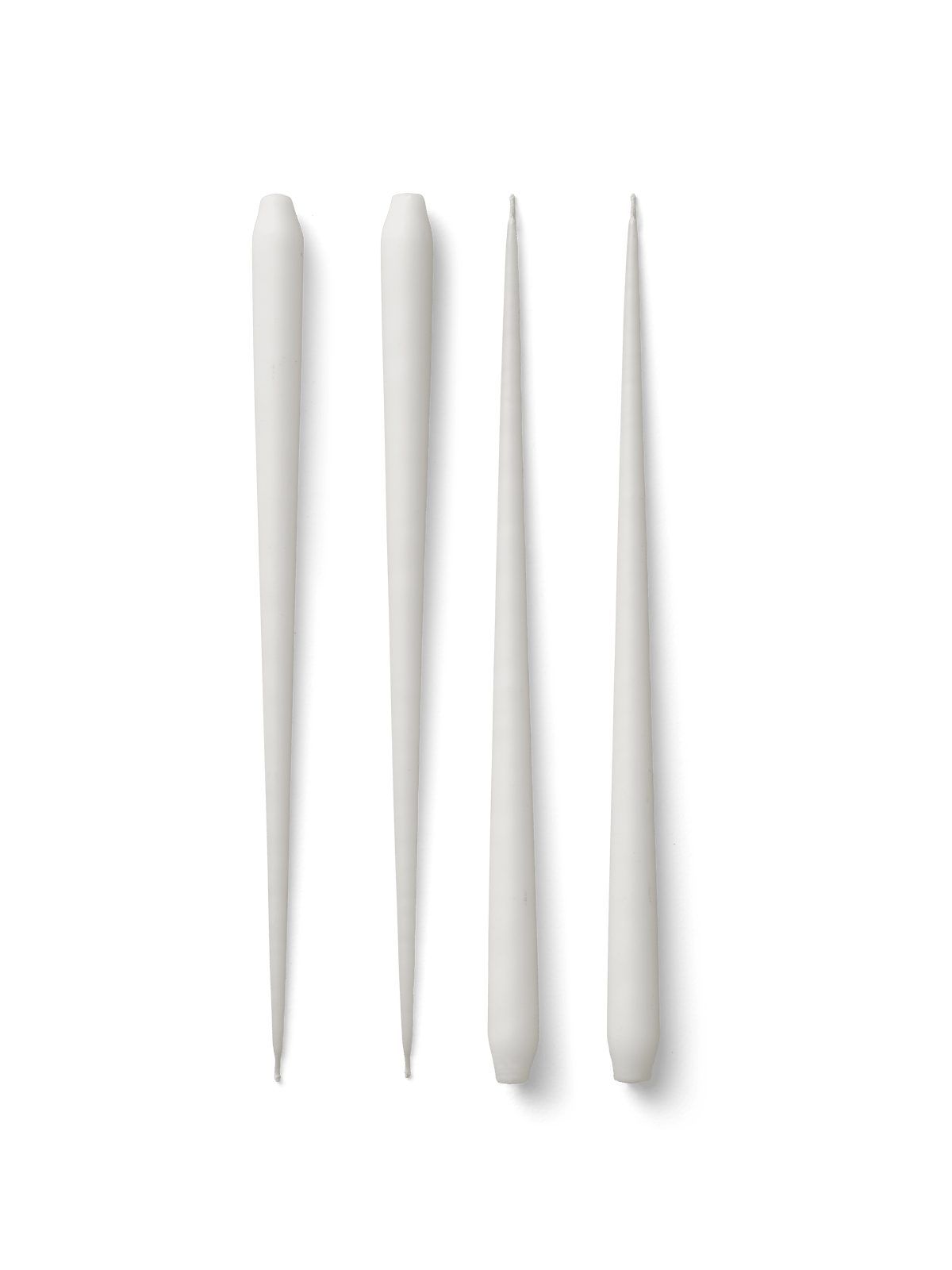 STOFF antikljus by ester & erik large 4-pack White | Skandinavisk Design | Ljus | Vit