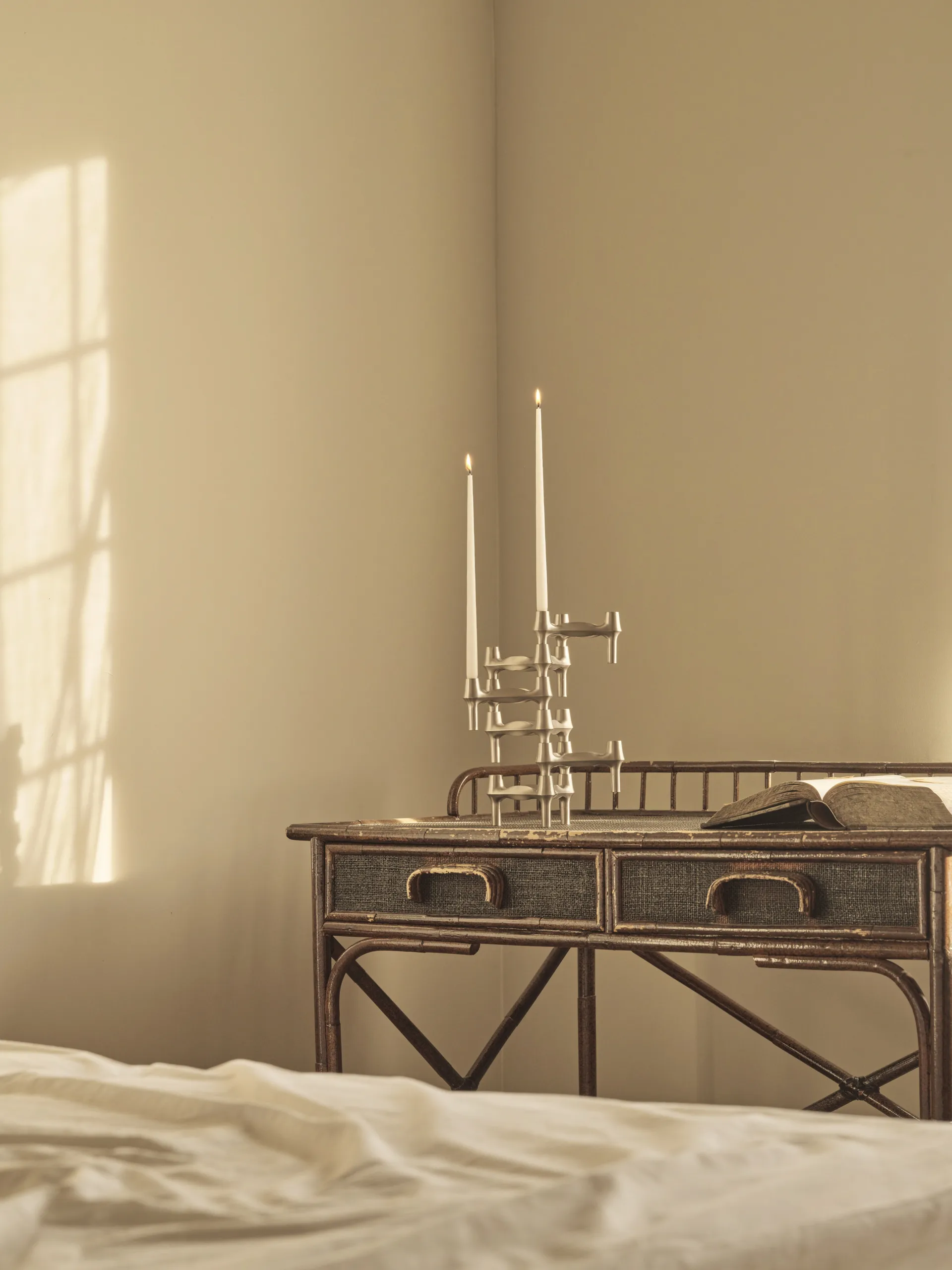 STOFF BMF ljusstake, Borstad krom STOFF