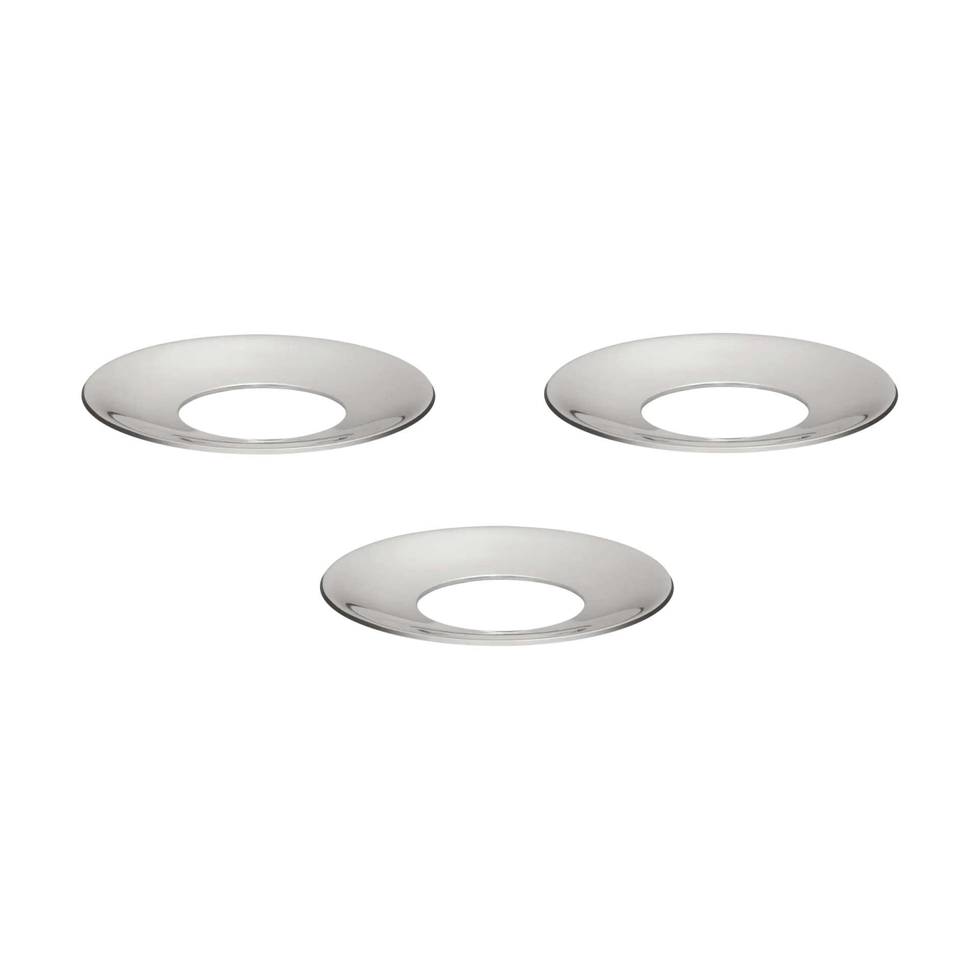 STOFF Nagel ljusmanschett 3-pack, Krom STOFF