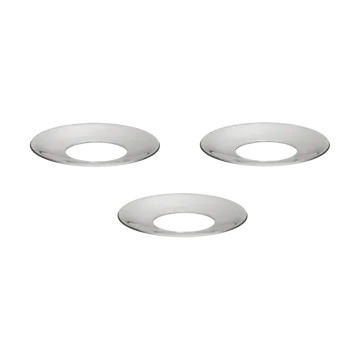 STOFF Nagel ljusmanschett 3-pack - Krom - STOFF