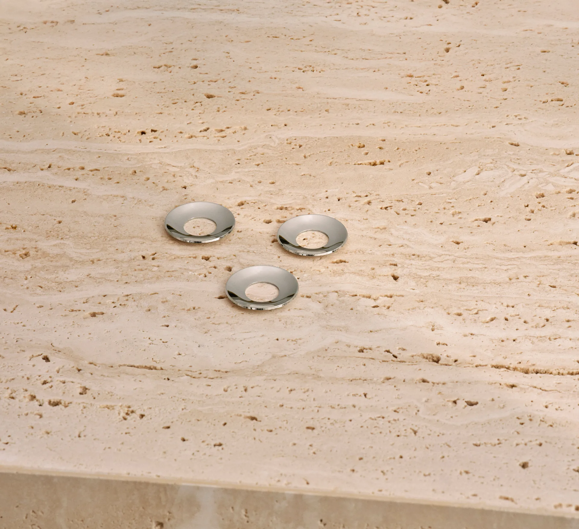 STOFF Nagel ljusmanschett 3-pack, Krom STOFF