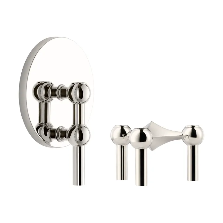 STOFF Nagel ljusstake 2 delar - Krom - undefined - STOFF