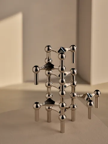 STOFF Nagel ljusstake 2 delar - Krom - STOFF