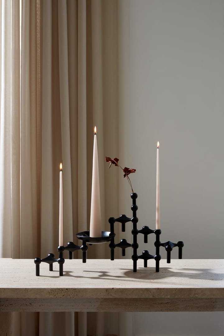 STOFF Nagel ljusstake 3-pack, svart STOFF