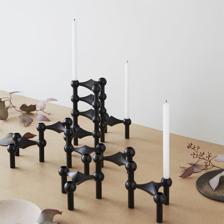 STOFF Nagel ljusstake 3-pack, svart STOFF