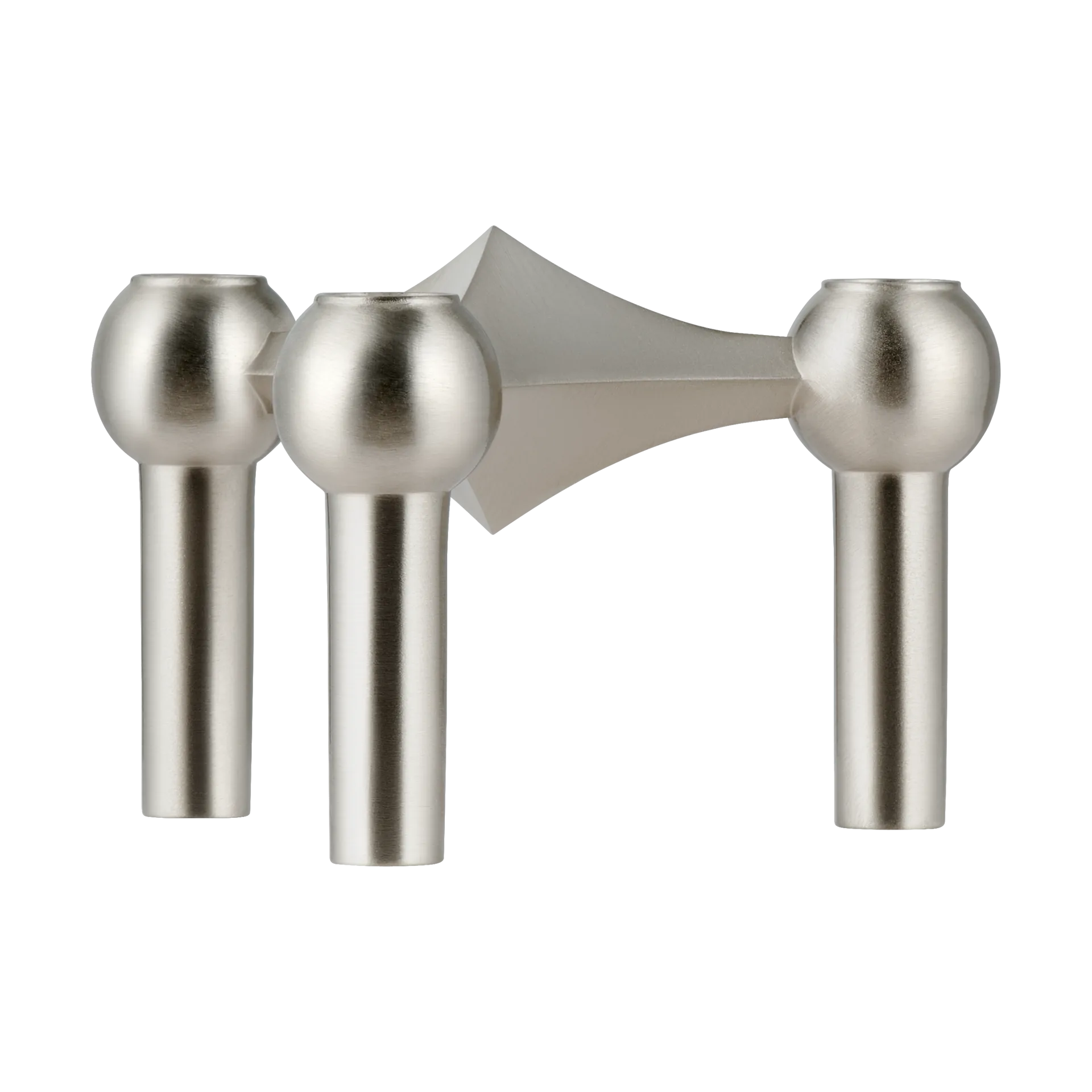 STOFF Nagel ljusstake, Borstad krom STOFF