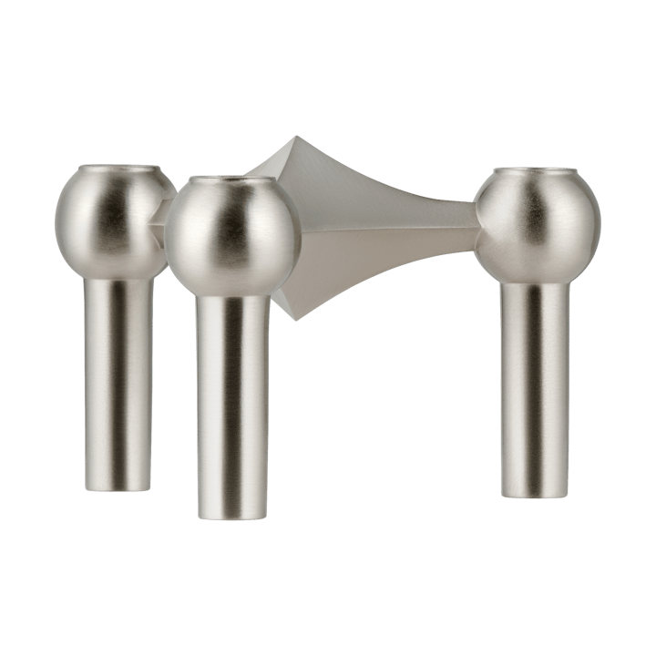 STOFF Nagel ljusstake - Borstad krom - STOFF
