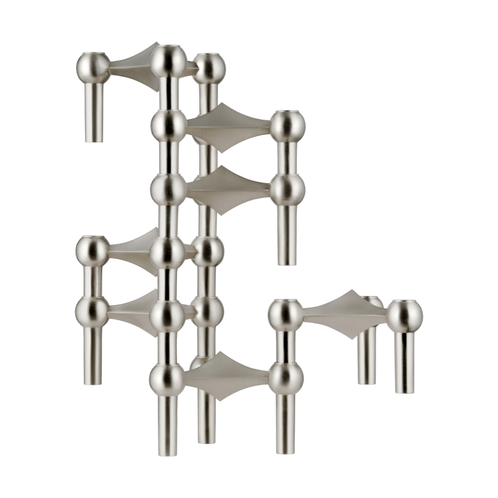 STOFF Nagel ljusstake, Borstad krom STOFF