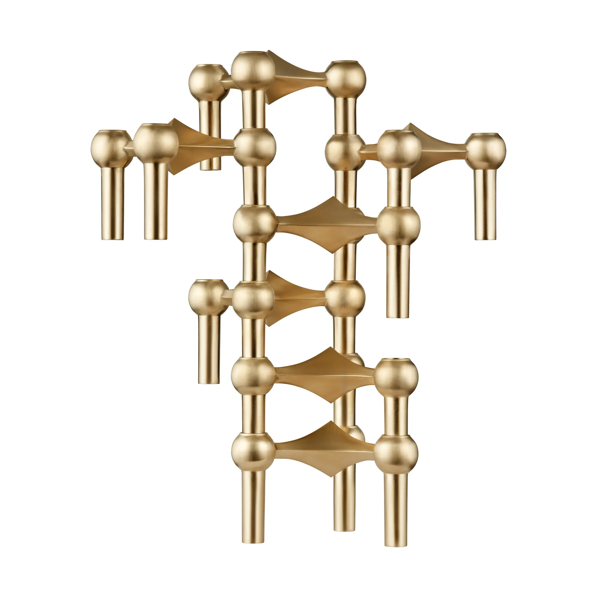 STOFF Nagel ljusstake, Borstad mässing STOFF