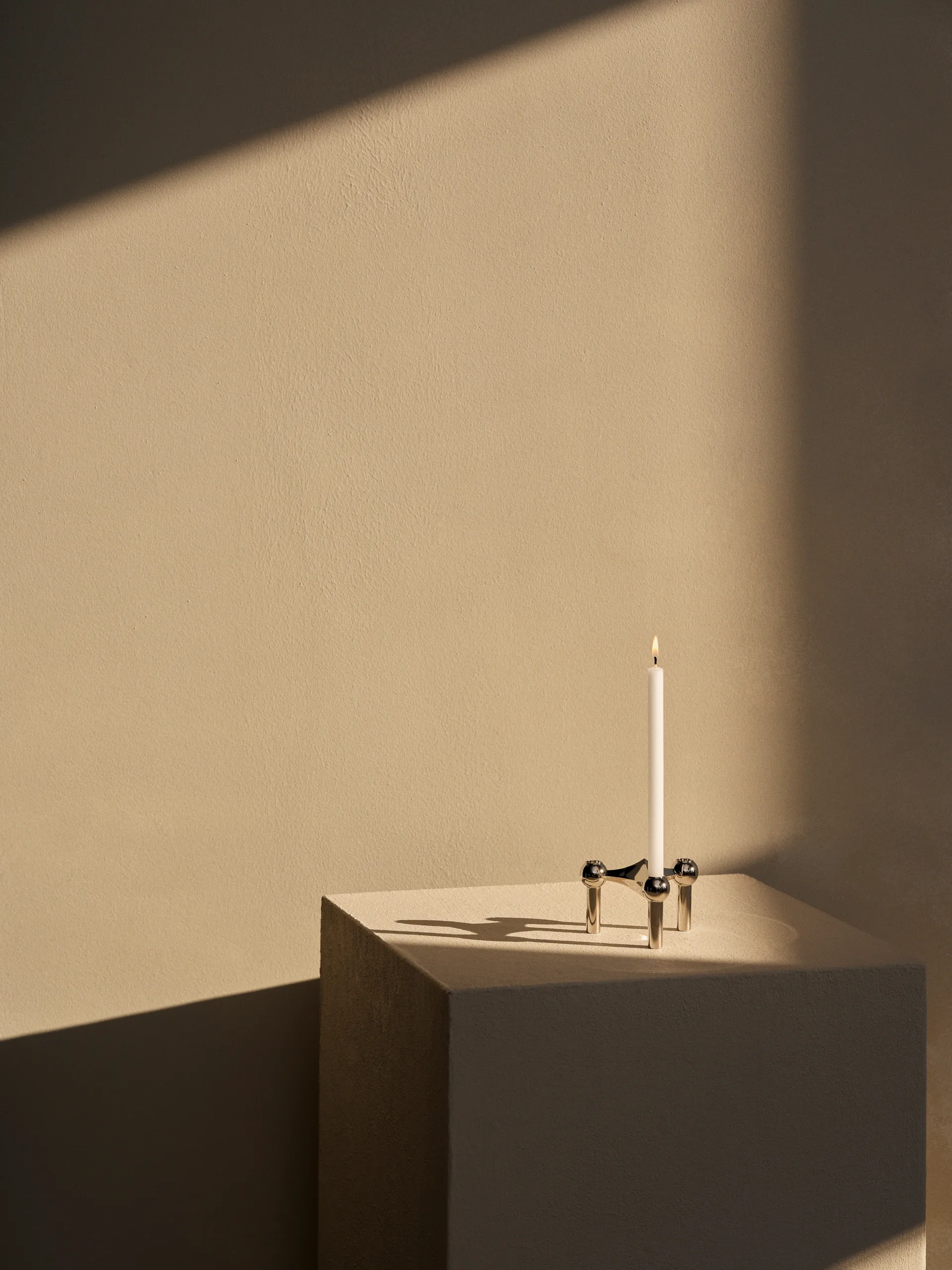 STOFF Nagel ljusstake, krom STOFF