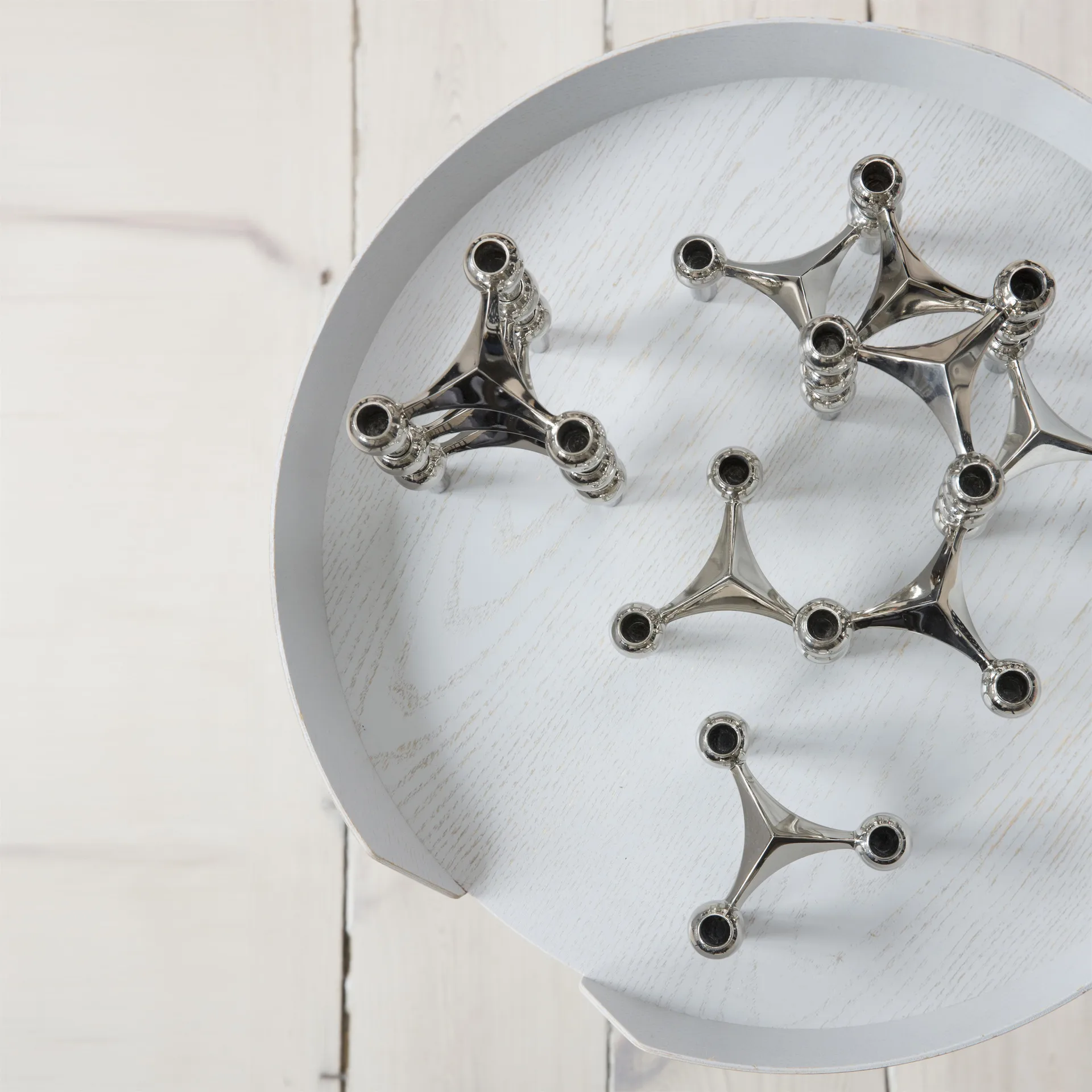 STOFF Nagel ljusstake, krom STOFF