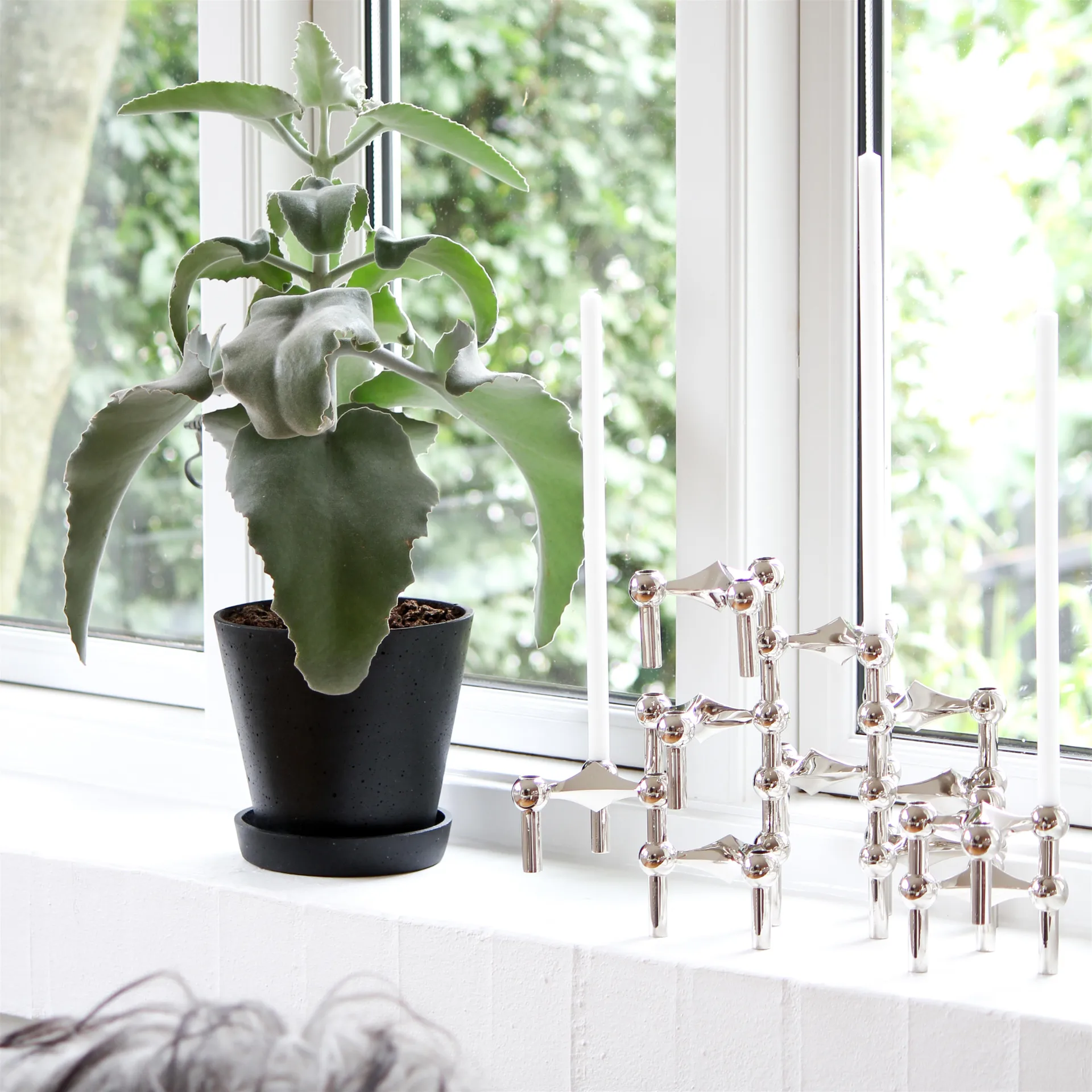 STOFF Nagel ljusstake, krom STOFF