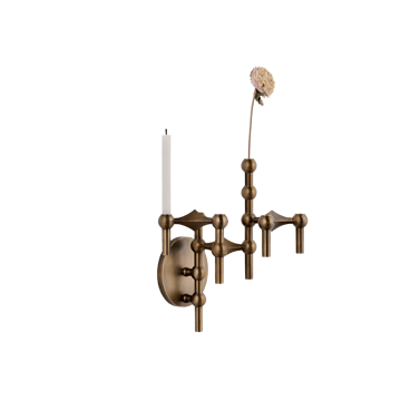 STOFF Nagel ljusstake vägg - Bronzed brass - STOFF