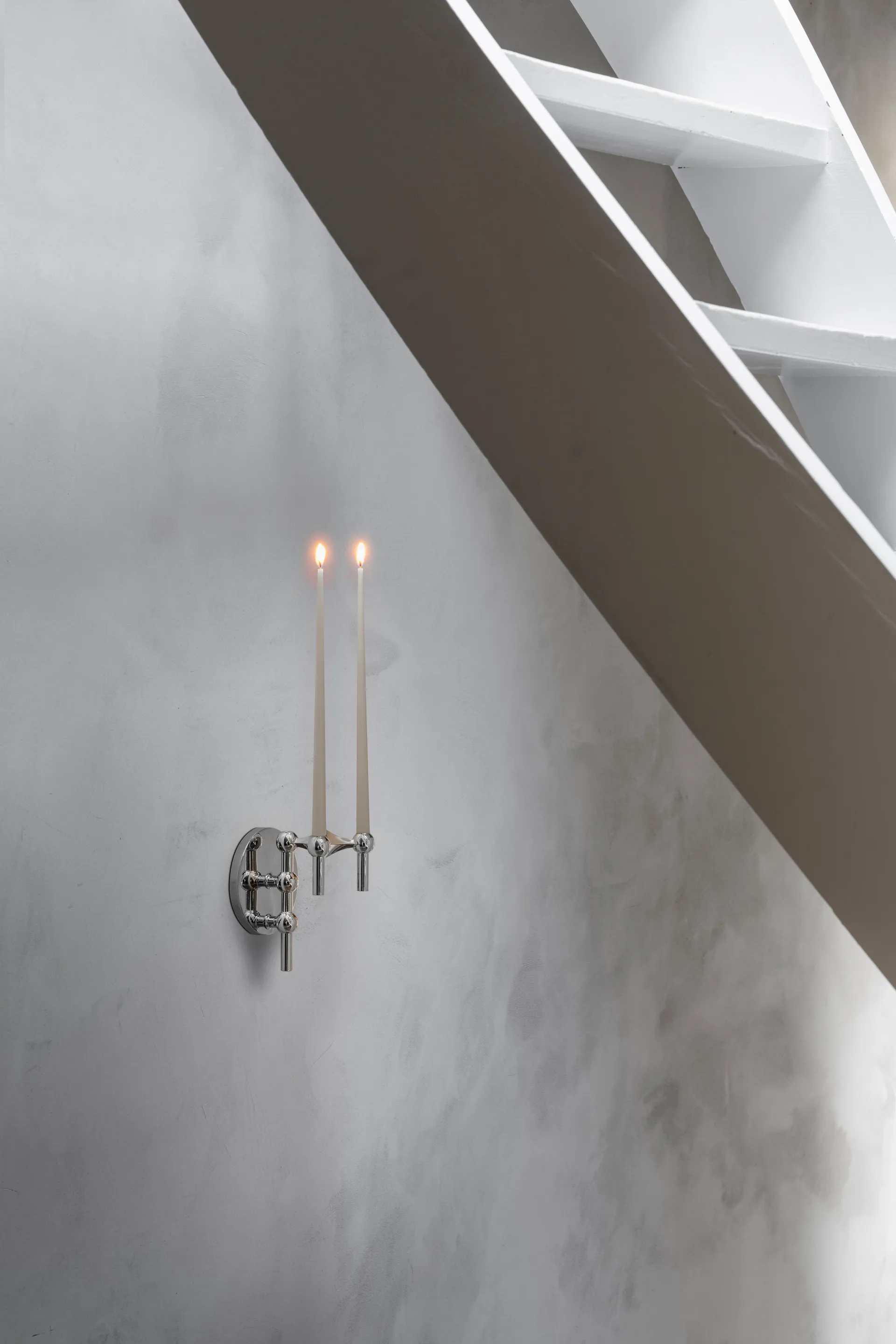 STOFF Nagel ljusstake vägg, Chrome STOFF