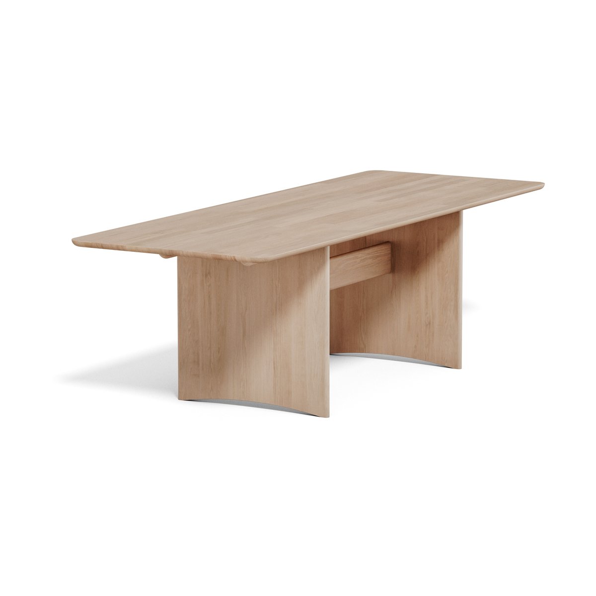 Stolab Alt bord 90x245 cm ek Ljus mattlack | Skandinavisk Design | Matbord | Brun