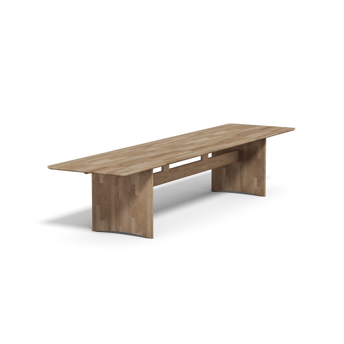 Stolab Alt bord 90x385 cm ek Naturell olja | Skandinavisk Design | Matbord | Brun