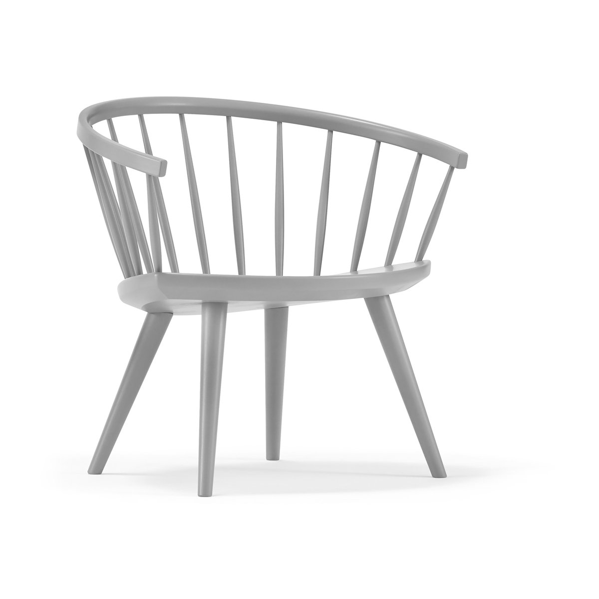 Stolab Arka loungestol björk Ljusgrå | Skandinavisk Design | Stolar | Grå