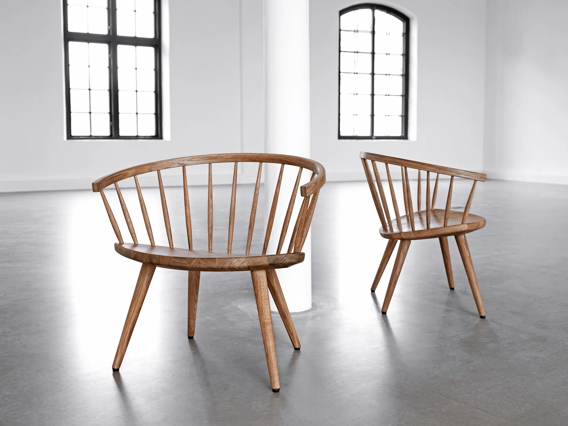 Arka loungestol ek, Naturell olja Stolab