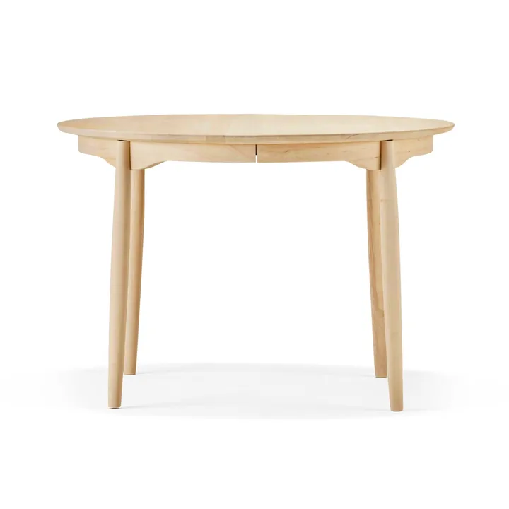 Carl matbord delbart - Björk naturell olja, Ø115 cm - Stolab
