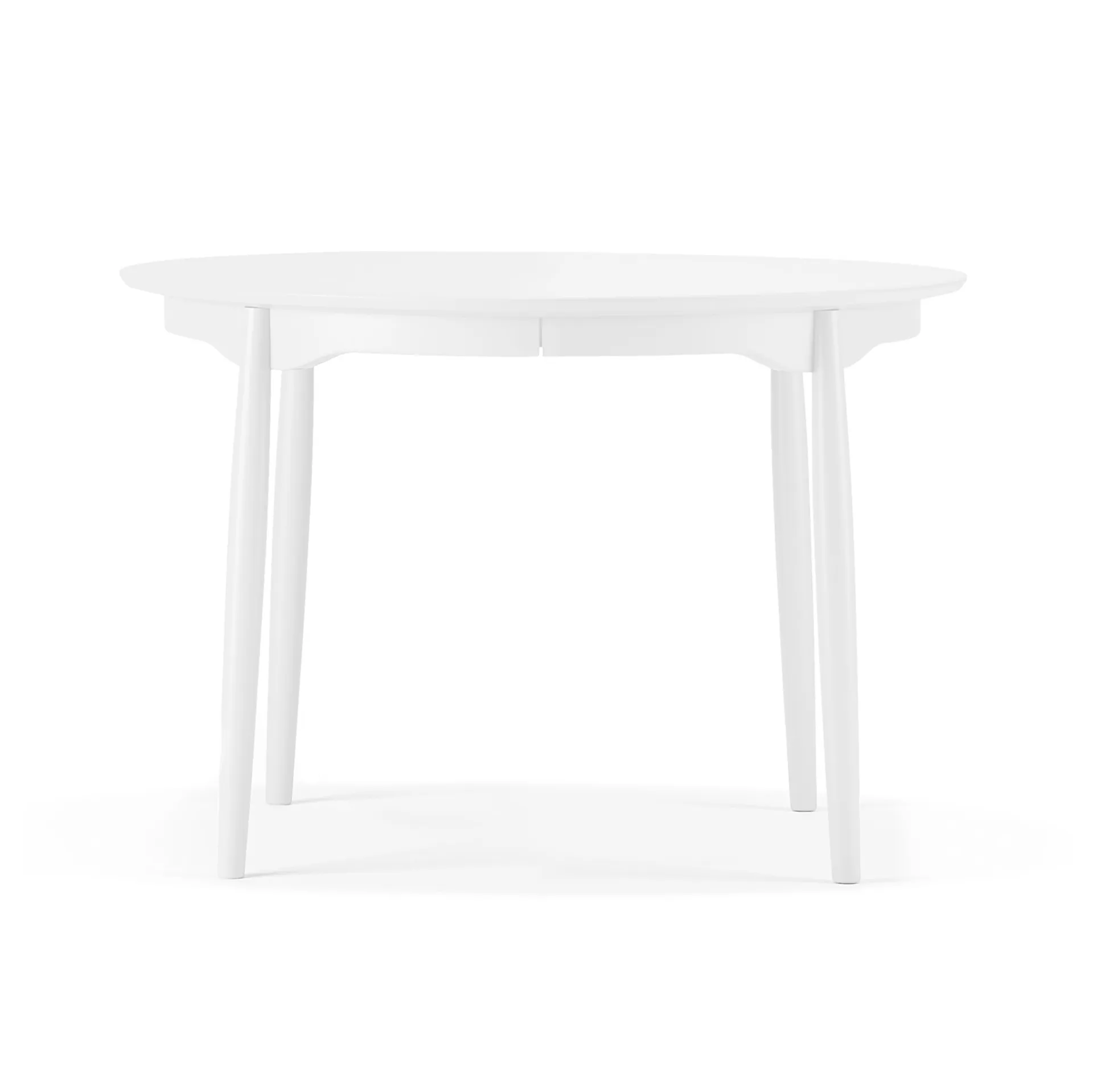Carl matbord delbart, Björk vit 21, Ø115 cm Stolab