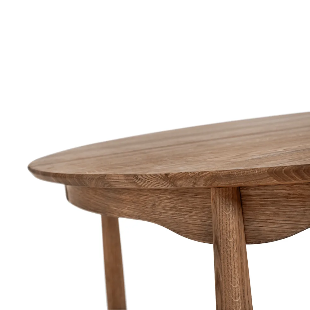 Carl matbord ek, ek ljus mattlack, 1 ilägg Stolab