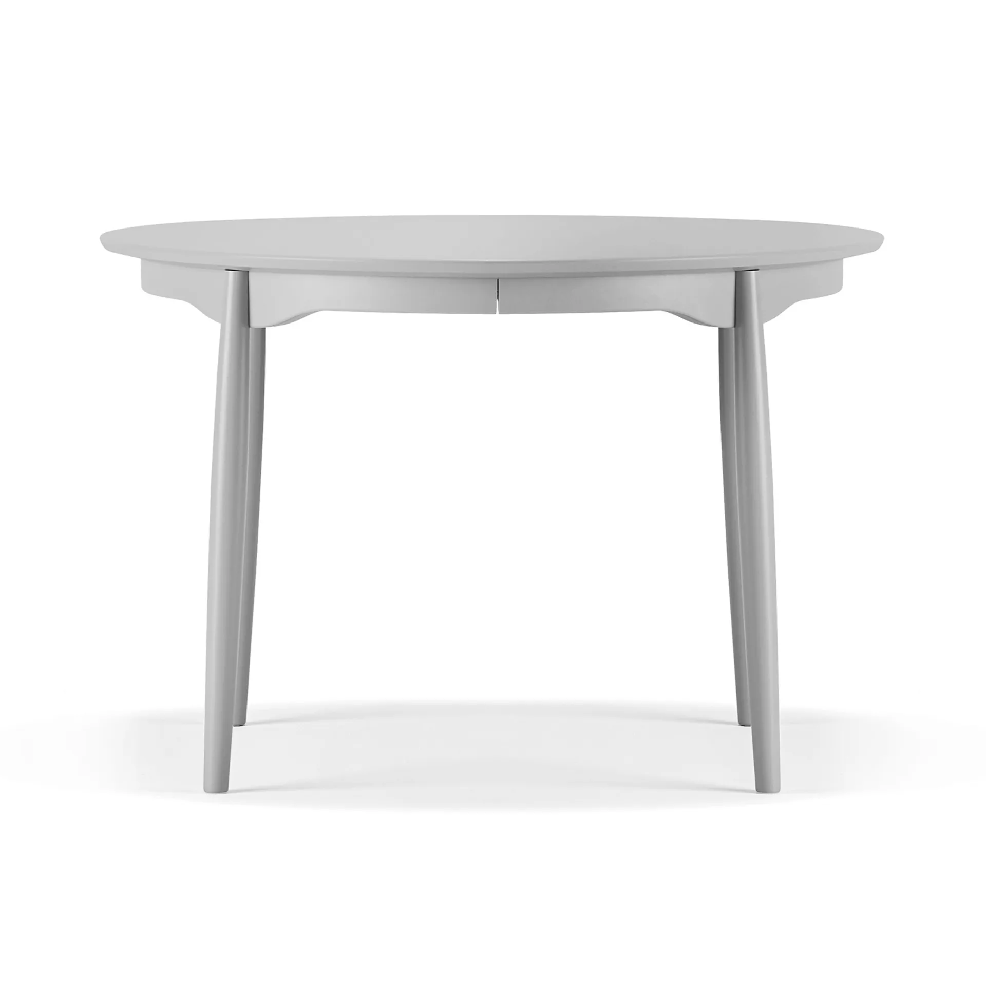 Carl matbord fast skiva Ø115 cm, Björk ljusgrå 51 Stolab