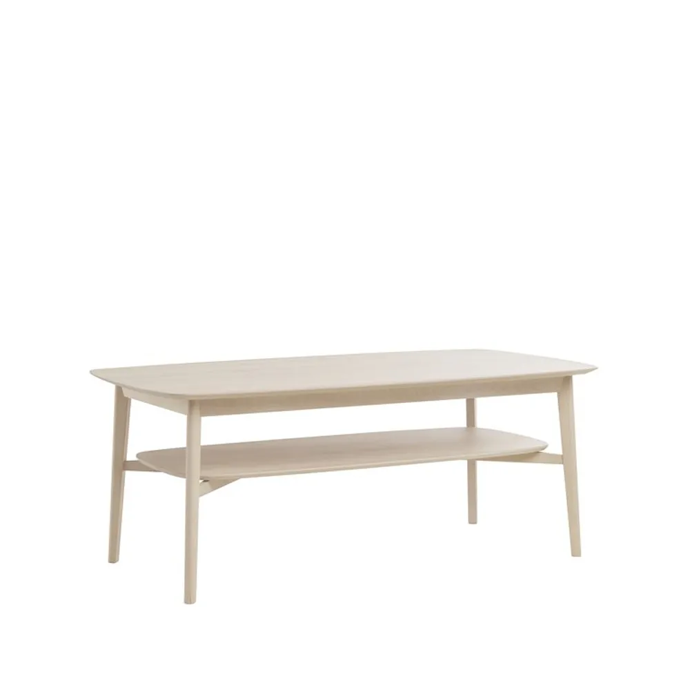 Emma soffbord, Vitoljad björk, 130x70cm Stolab