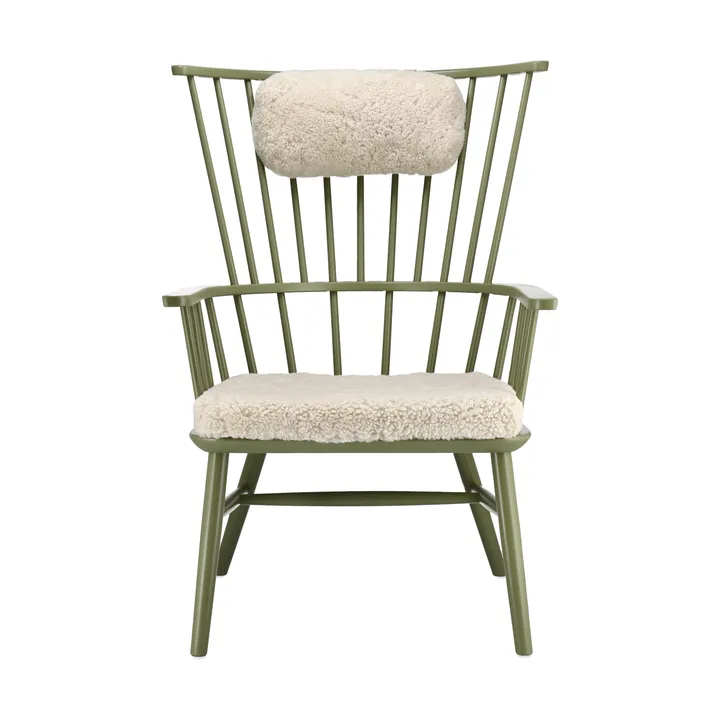 Henriette fåtölj dyna&nackkudde Olivgrön-Moonlight - Stolab