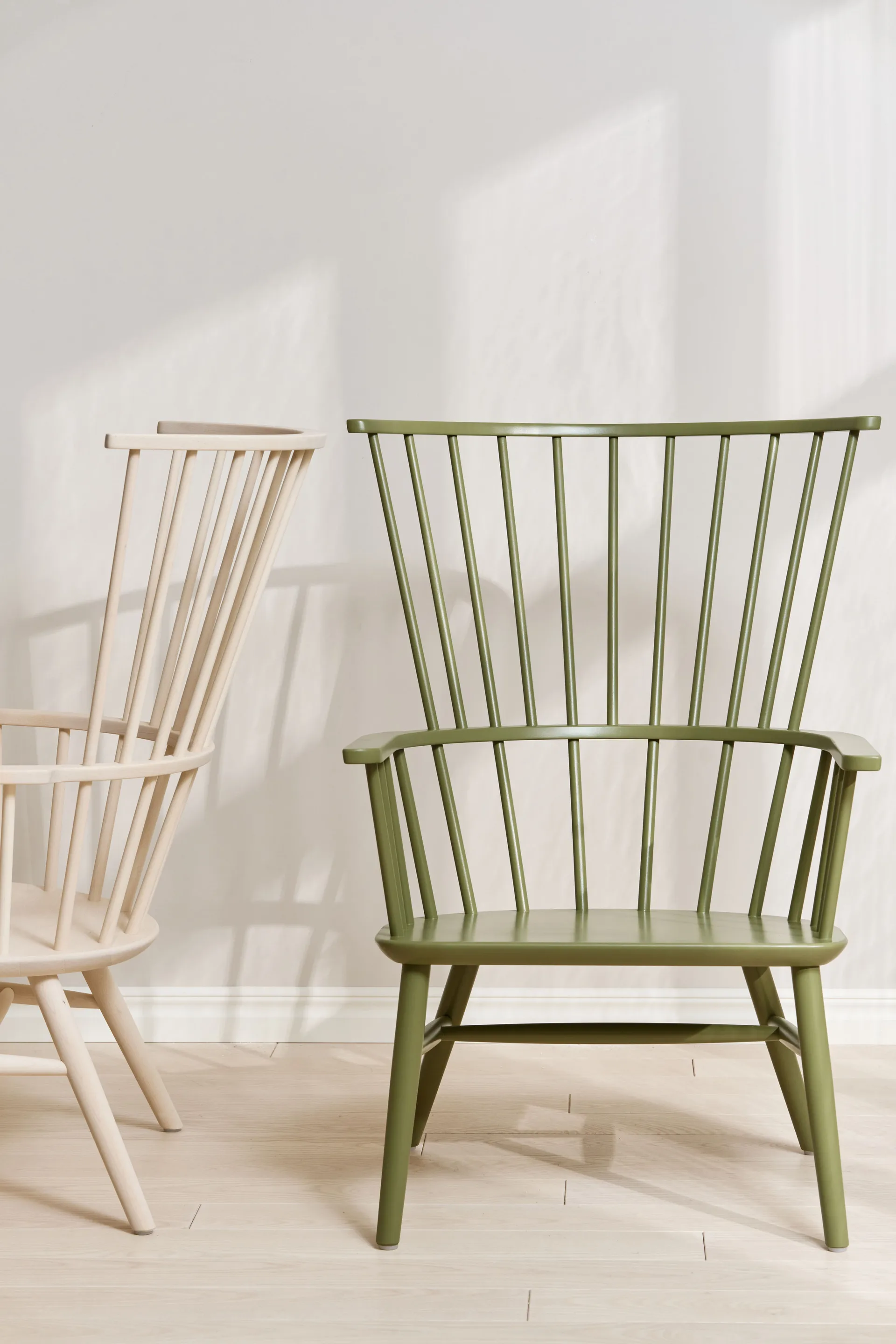 Henriette fåtölj dyna&nackkudde Olivgrön-Sahara Stolab