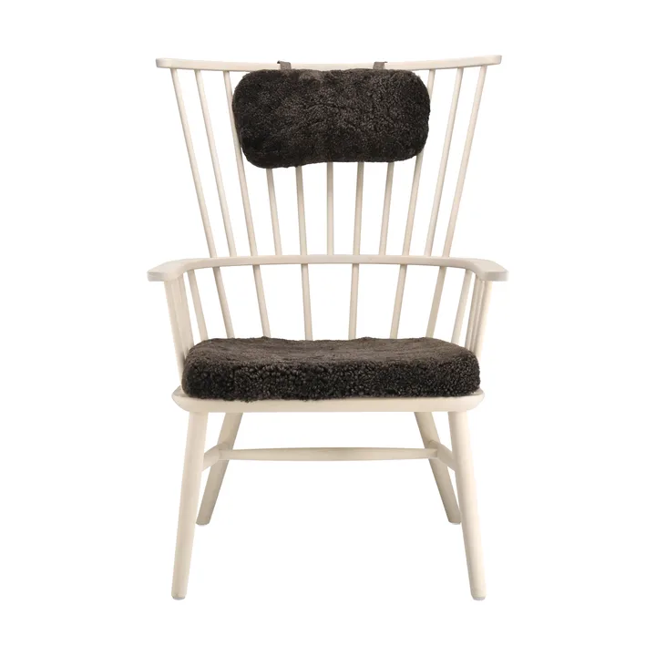 Henriette fåtölj dyna&nackkudde Vitolja-Espresso - Stolab