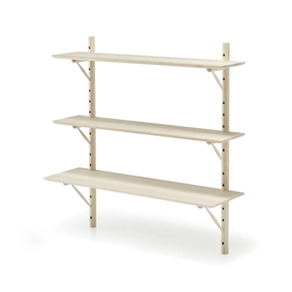 Stolab Ikon vägghylla björk vitolja, djup 28cm