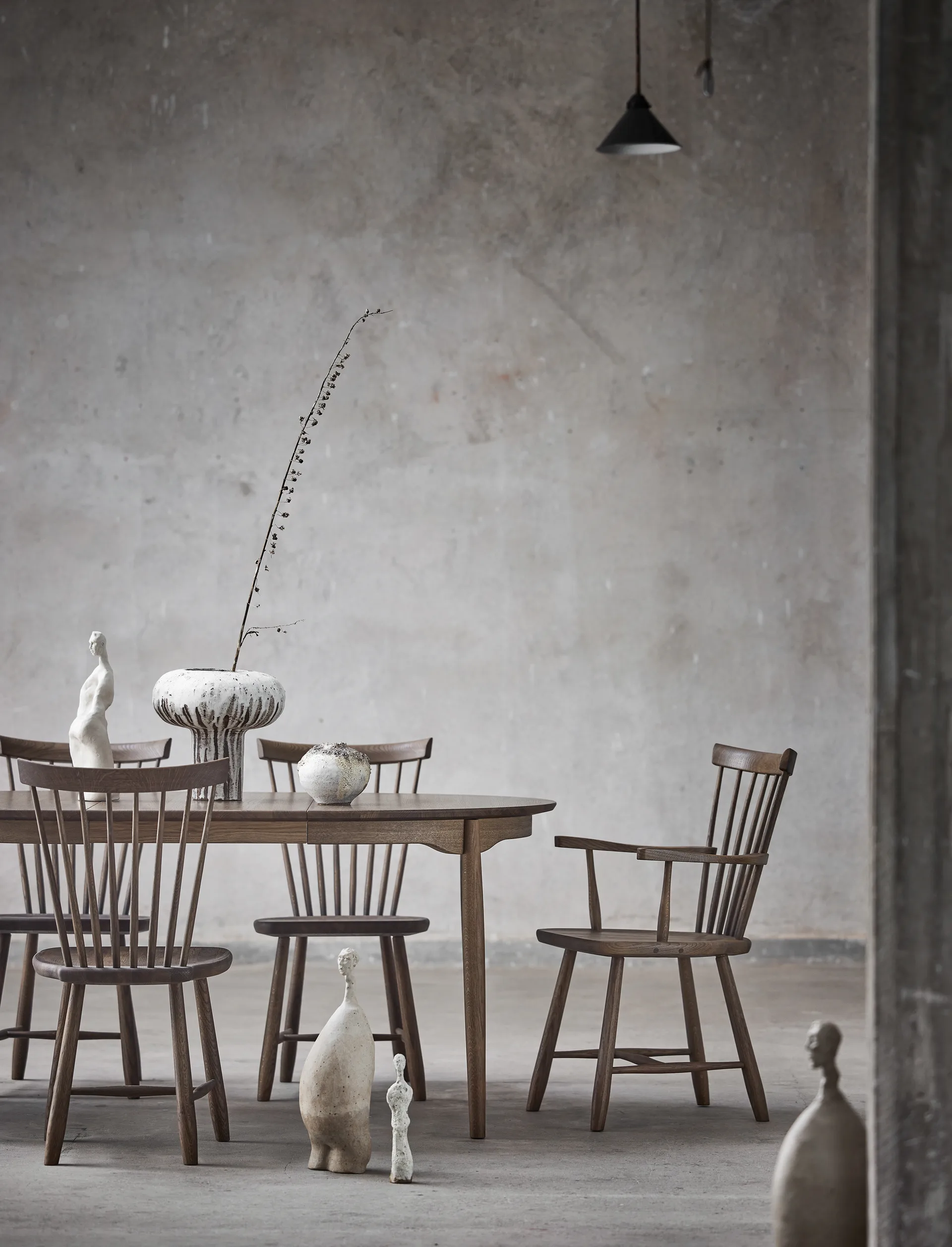 Lilla Åland karmstol ek, Smoked oak Stolab