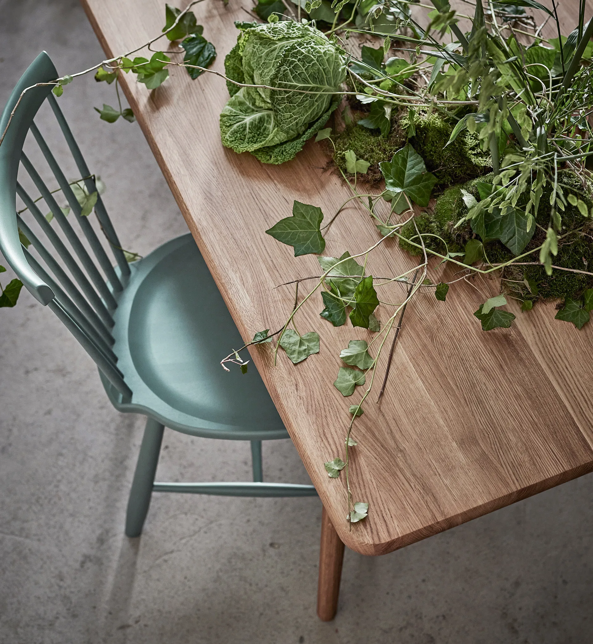 Lilla Åland stol björk, Dimma 22 (S6010-B50G) Stolab