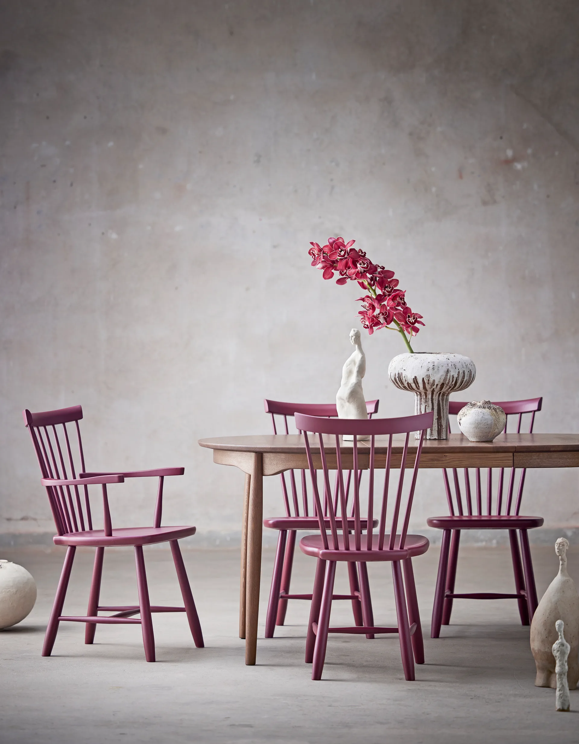 Lilla Åland stol, Lingon 19 (björk) Stolab