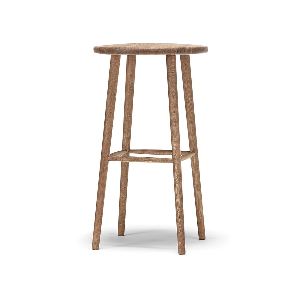 Stolab Miss Button barpall ek naturell olja, hög | Skandinavisk Design | Barstolar | Beige