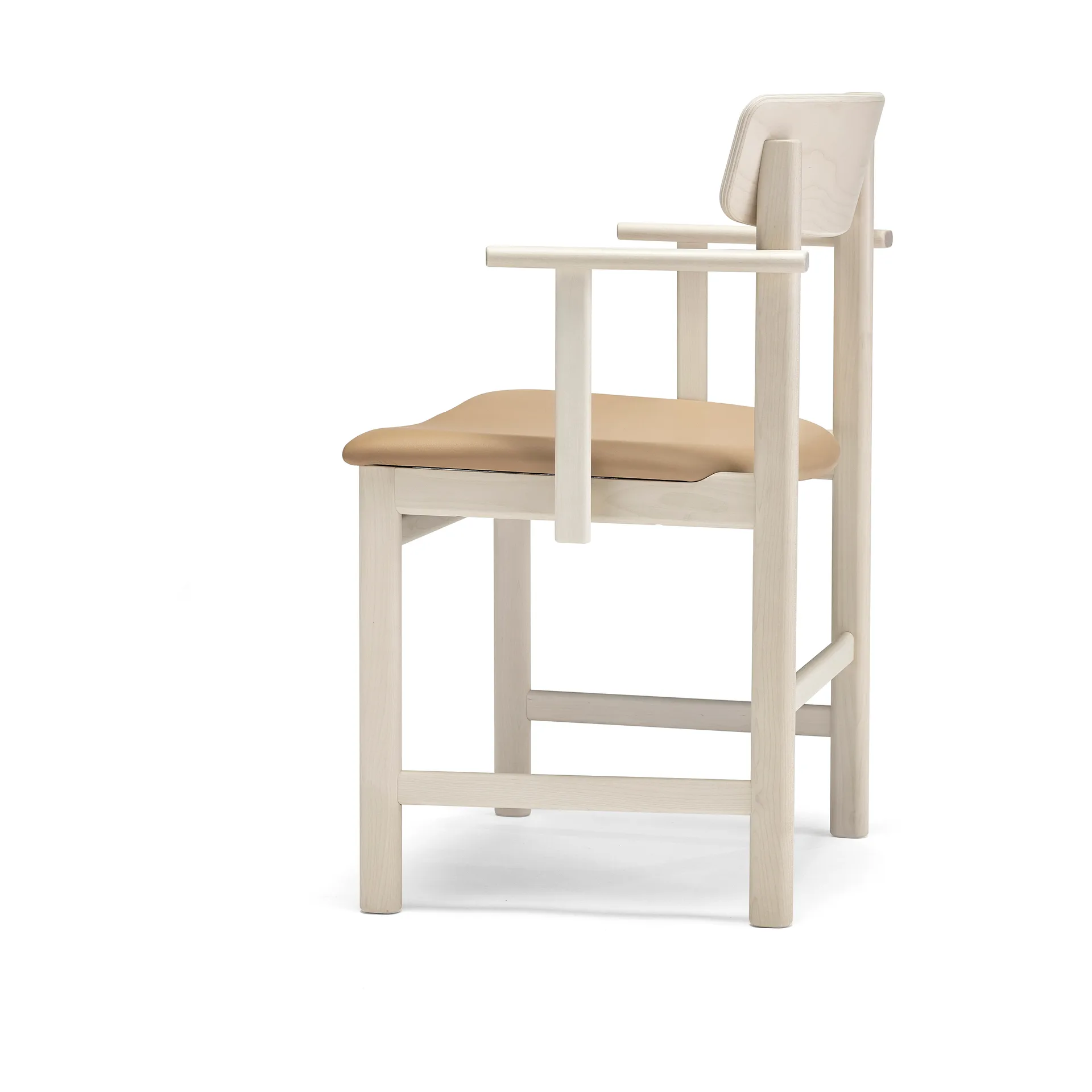 Pal karmstol, Björk ljus mattlack-Elmosoft 22030 Stolab