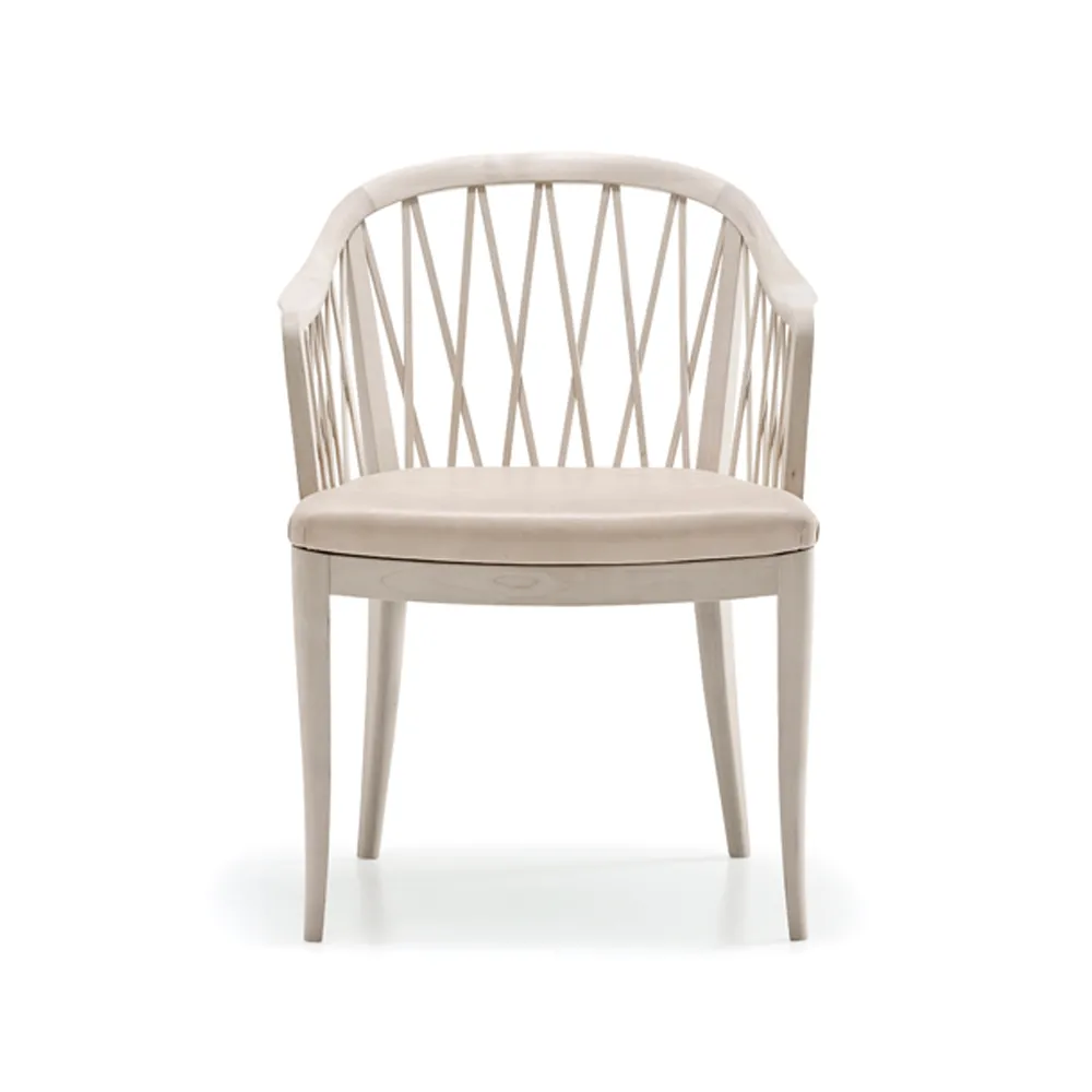 Widemar karmstol, läder tärnsjö natur, oljad björk Stolab