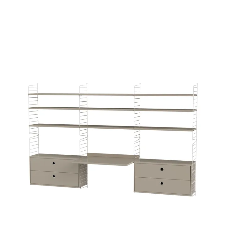 String barnrum beige & vit - Kombination F - String
