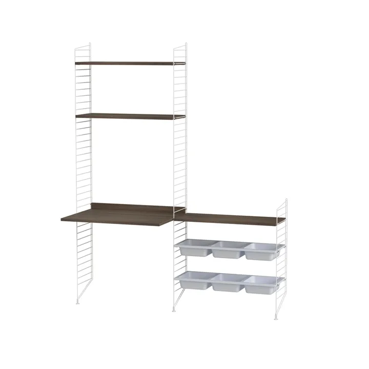 String barnrum valnöt & vit - Kombination E - String