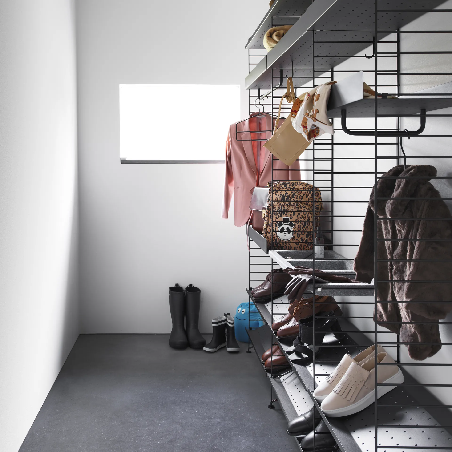 String galge 4-pack, Svart String