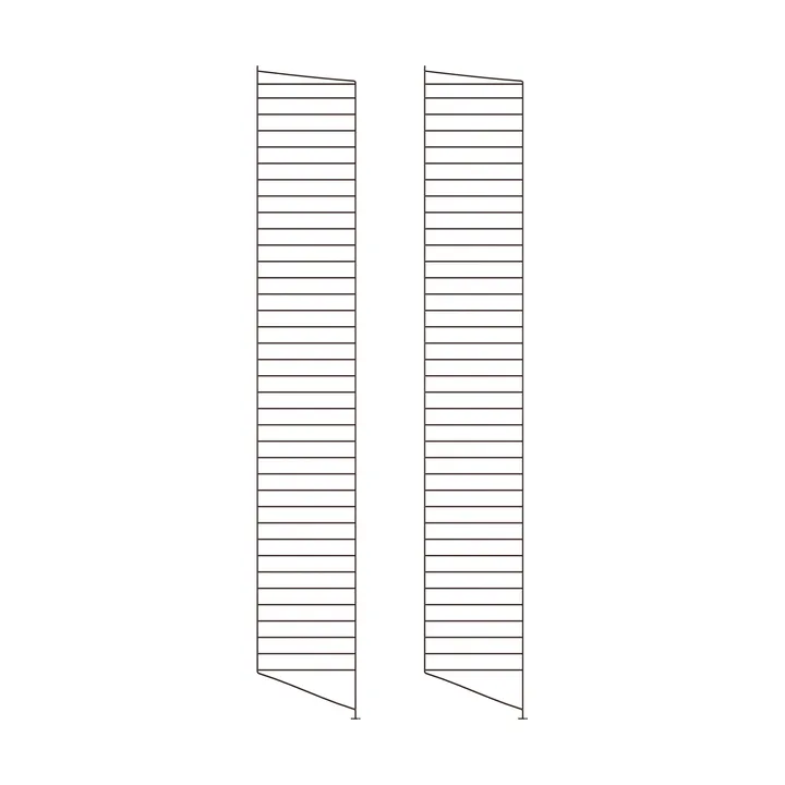 String golvgavel - Mörkbrun, 200x30 cm, 2-pack - String