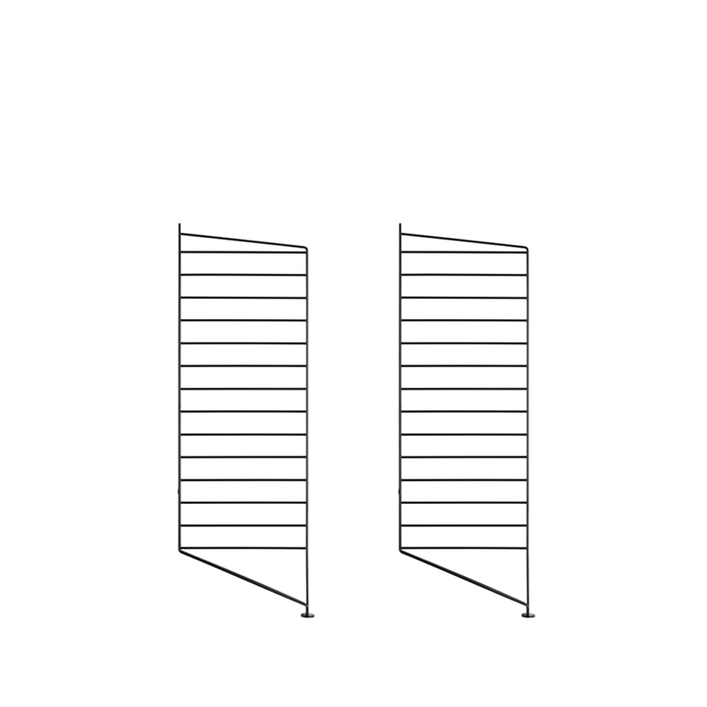 String golvgavel svart, 85x30 cm, 2-pack | Skandinavisk Design | Hyllor & Hyllsystem | Svart