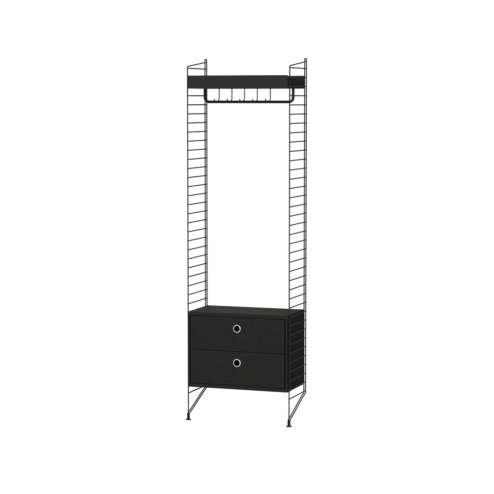String hall svart - Kombination M | Skandinavisk Design | Svart