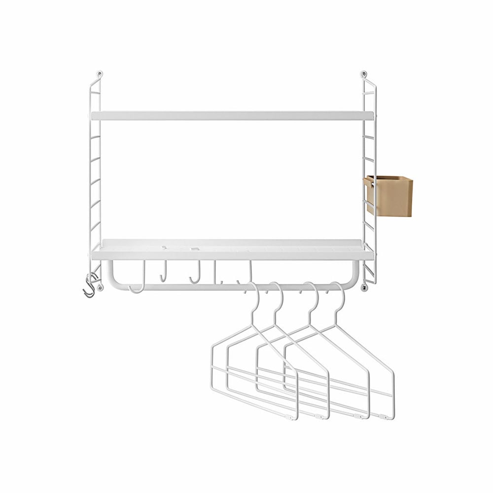 String Hall vägghylla vit | Skandinavisk Design | Hyllor & Hyllsystem | Vit