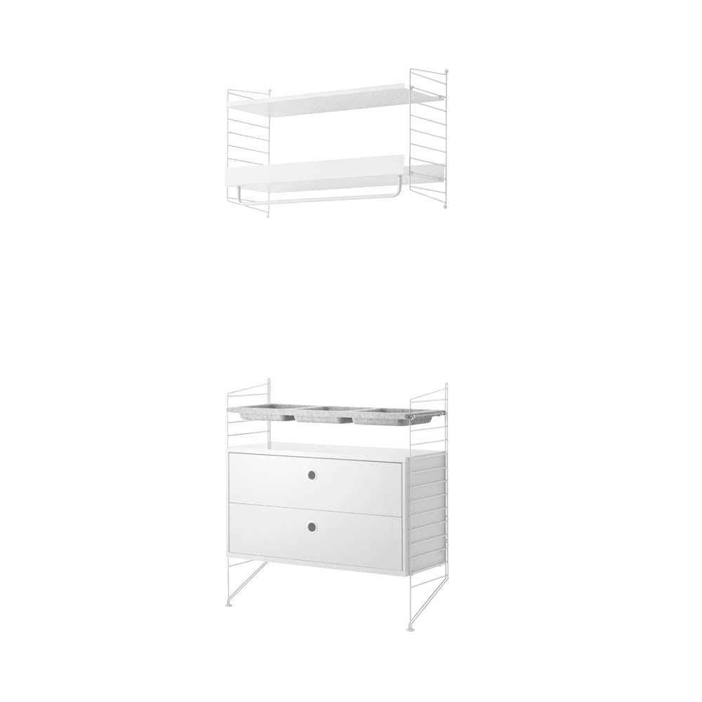 String hall vit - kombination G | Skandinavisk Design | Vit