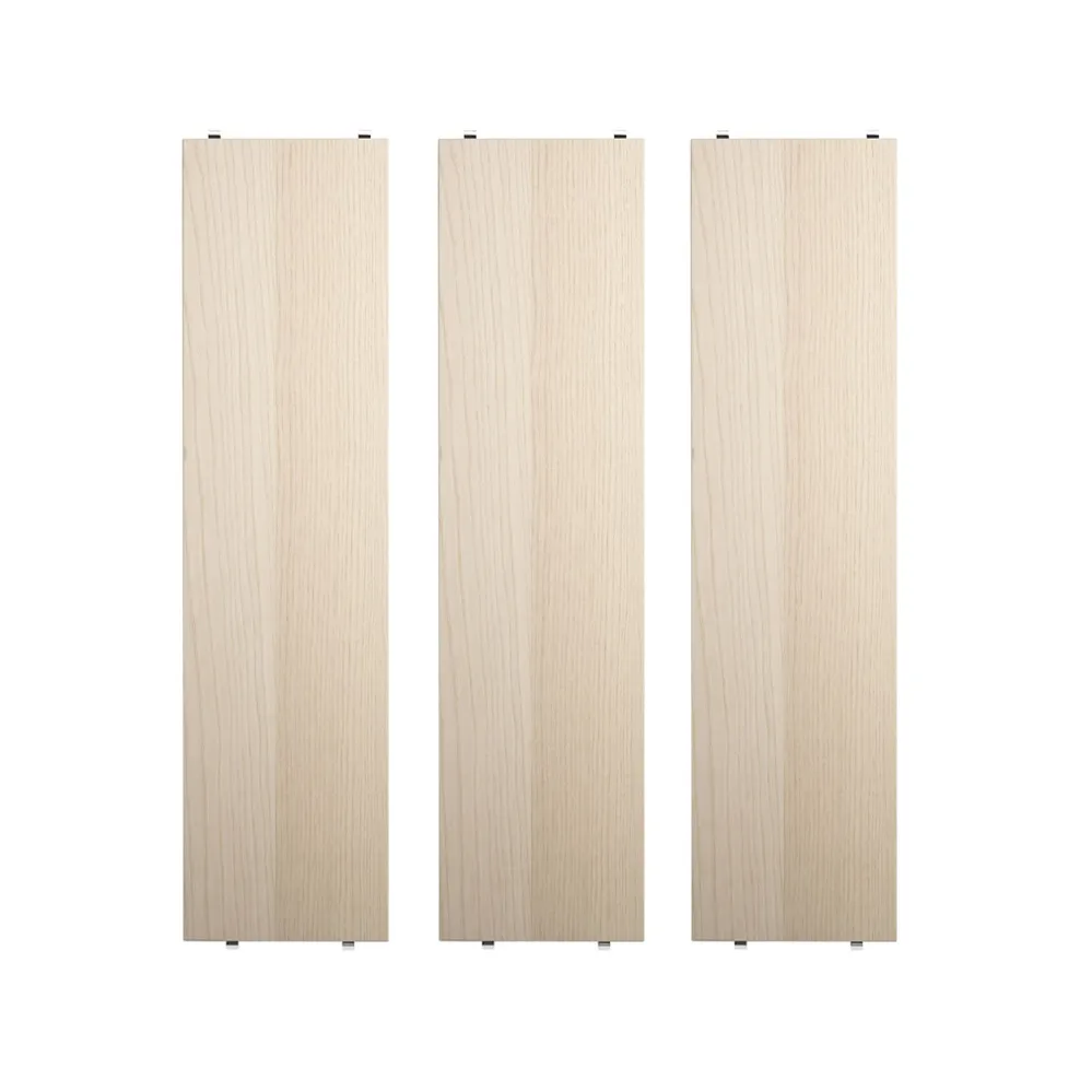 String hyllplan, ask, 78x20 cm, 3-pack