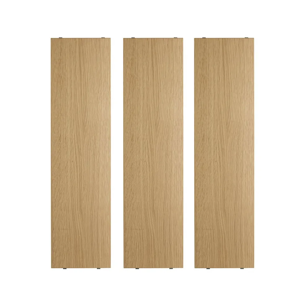 String hyllplan, ek, 78x20 cm, 3-pack