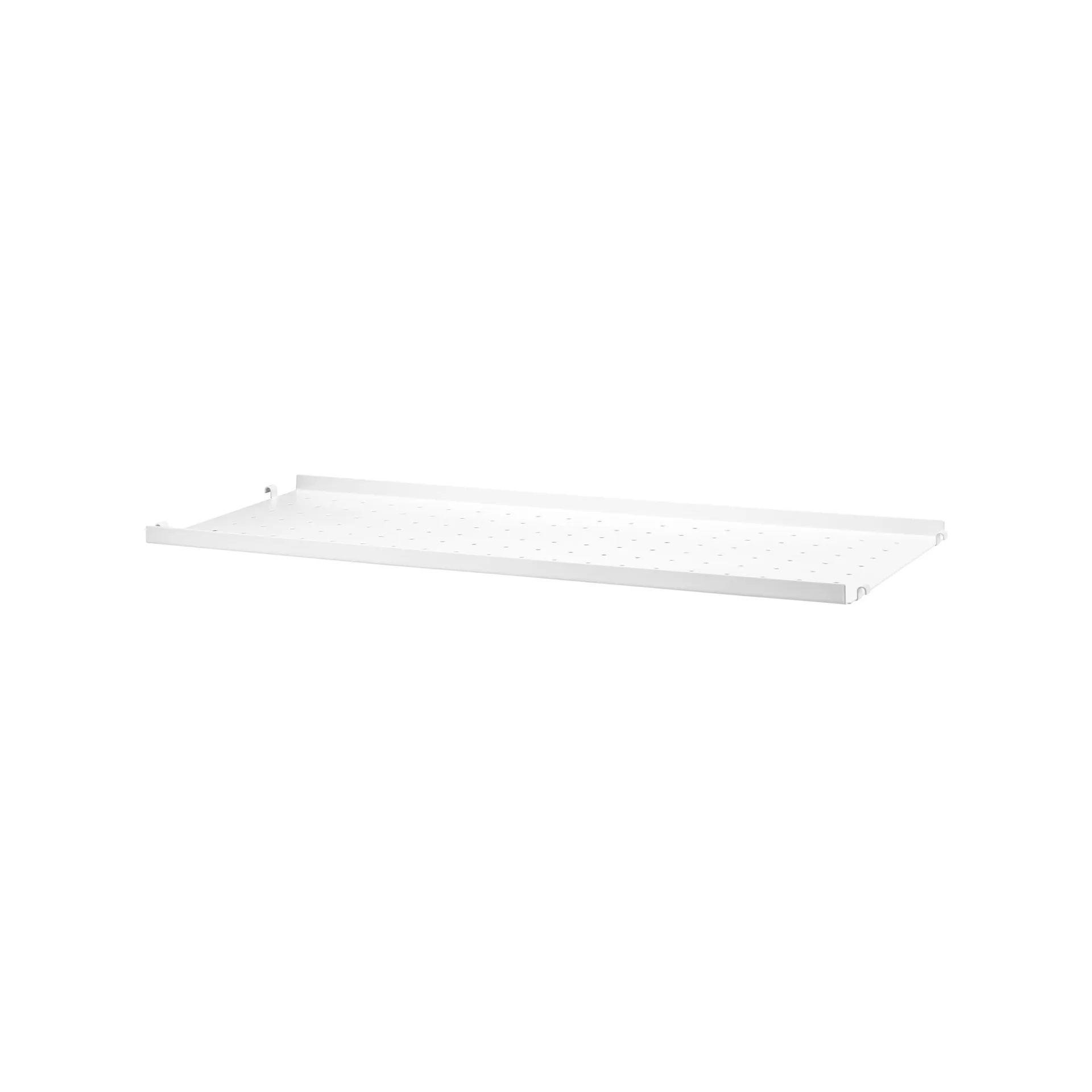 String hyllplan metall, vit, 78x20 cm, låg kant String