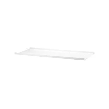 String hyllplan metall - vit, 78x20 cm, låg kant - String