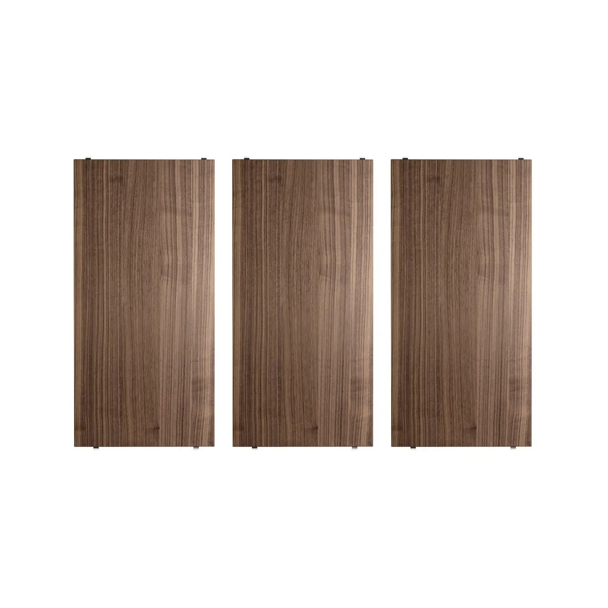 String hyllplan, valnöt, 58x30 cm, 3-pack